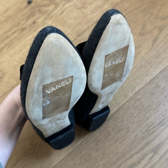VANELi Gray Wool Pointed Flats with Bow Detail - Ladies 38 - EUC - Picture 9 of 14